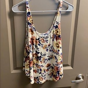 American Eagle Floral Tank size L